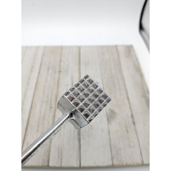 Aluminum #1 Meat Tenderizer Double Textured Sides 8" Taiwan - Picture 6 of 7
